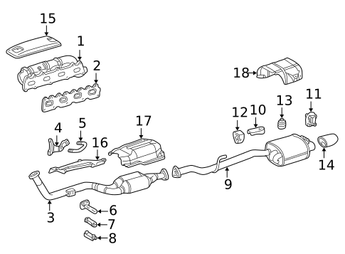 Mufflers for 1998 Mercedes-Benz SLK230 #0
