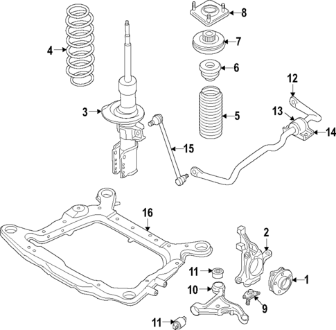 Suspension Components for 2012 Volvo XC60 | OEM Parts Online
