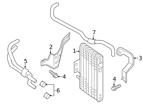Trans Oil Cooler for 2021 Mitsubishi Outlander Sport #0