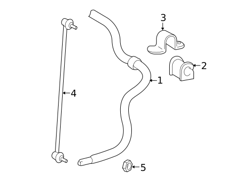 Stabilizer Bar & Components for 2016 Toyota Yaris #0