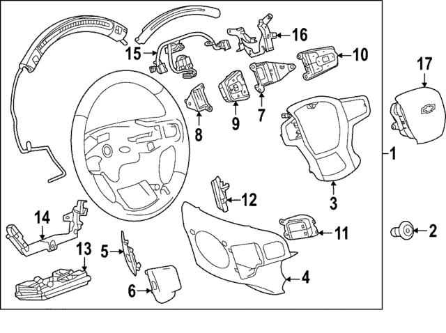 87817737 - Steering: Steering Wheel for GM Image