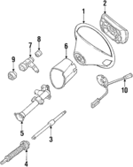 12946006989045 - : Driver Air Bag for Mercedes-Benz Image