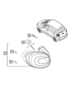 68073626AA - Electrical: Tail Lamp Pad for Mopar Image