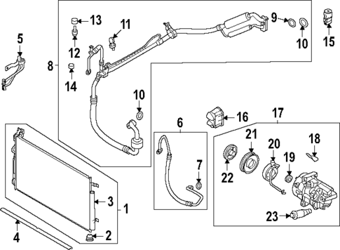 Condenser, Compressor & Lines for 2025 Hyundai Tucson #0