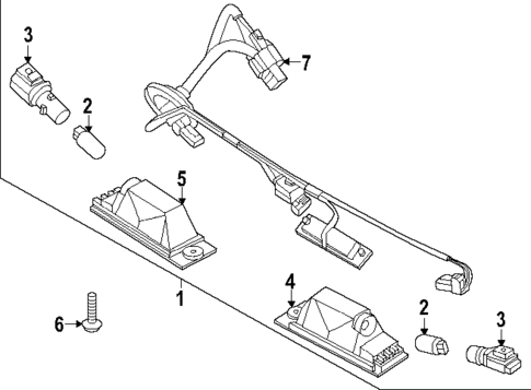 License Lamps for 2023 Kia Niro #0