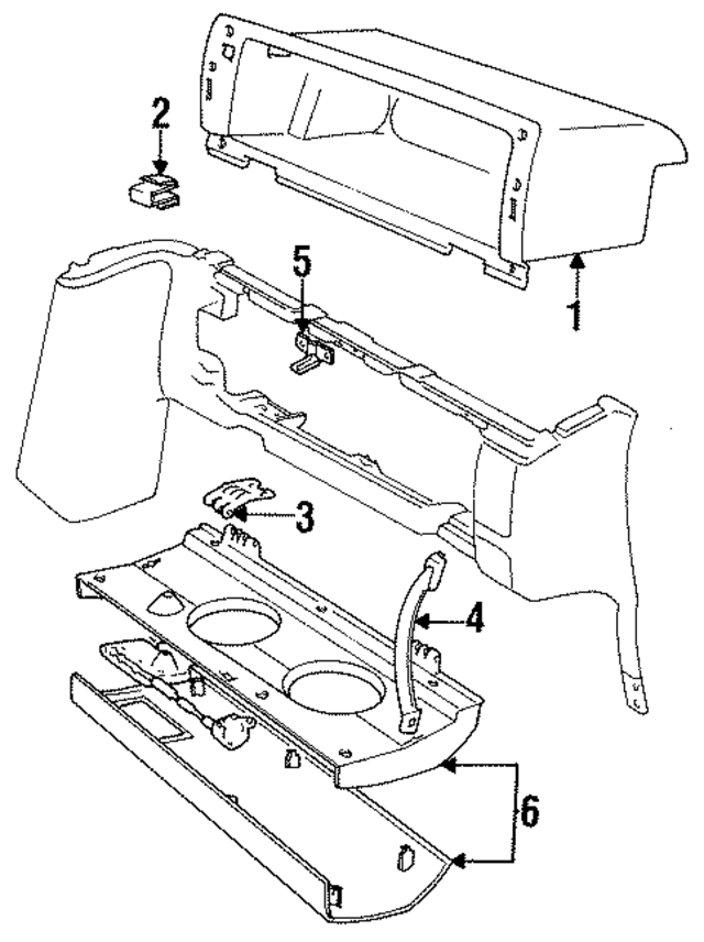 6801387 - : Glove Box Door Hinge for Volvo Image