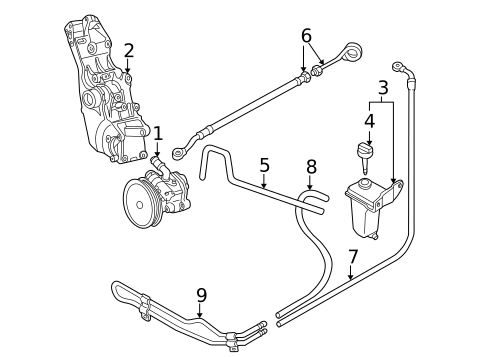 Pump & Hoses for 2003 Audi A4 #0