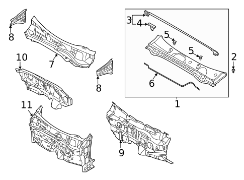 Cowl for 2022 Kia K5 #0