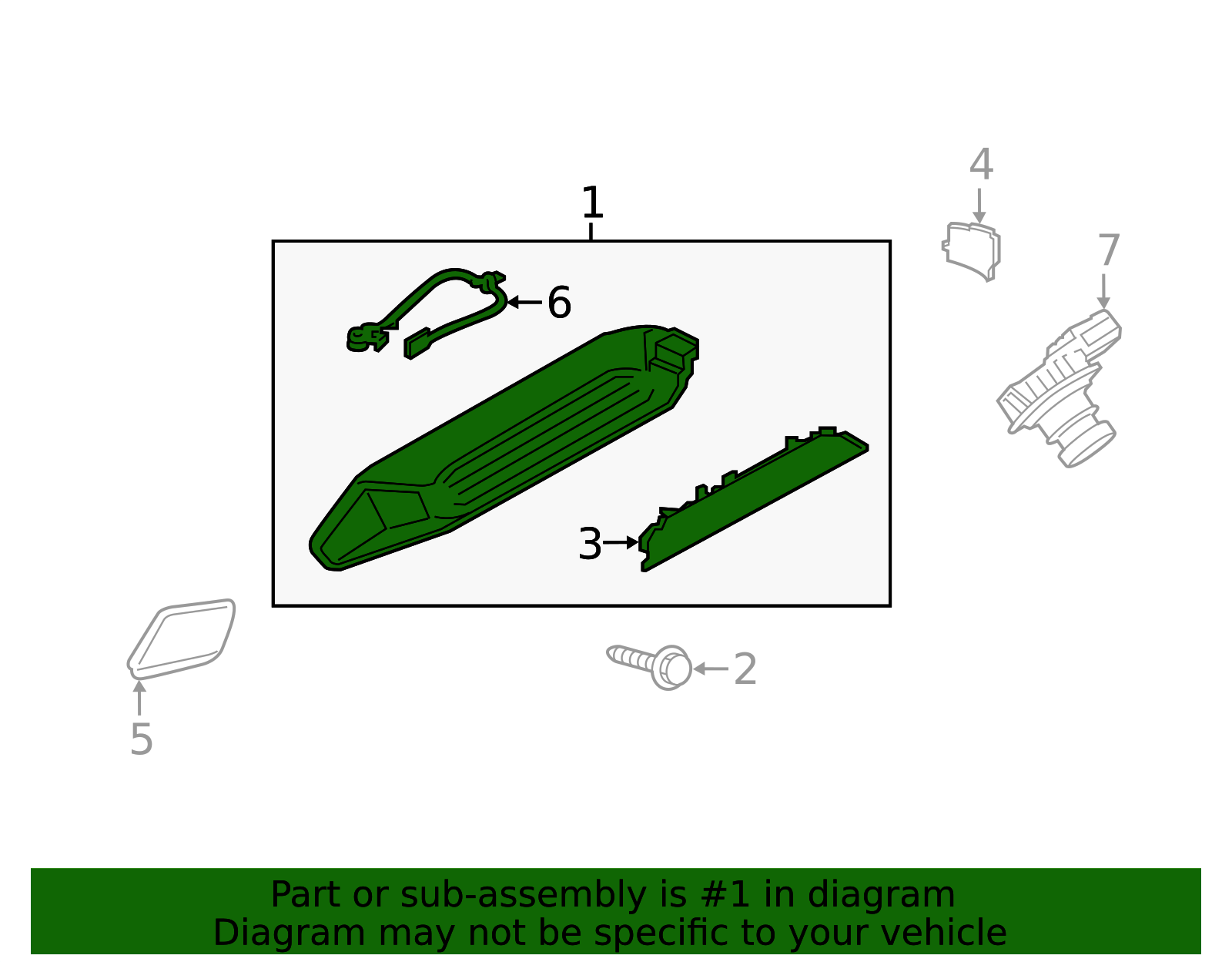 LK4Z-13A613-D - High Mount Lamp - 2020-2025 Ford | Eastgate Ford Parts