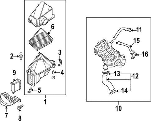 Air Intake for 2022 Kia Stinger #1