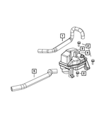 4892987AB - 1.4L Gas; Engine: Pcv Hose for Mopar Image