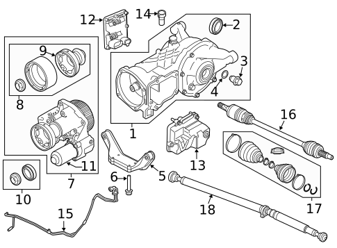 Axle & Differential for 2019 Land Rover Discovery Sport #1