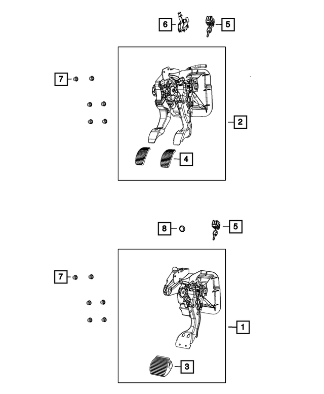 4581621AB - Brakes: Brake Pedal Bracket for Mopar Image image