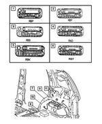 56038586AI - Instrument Panel and Radios and Consoles: Am/fm/cassette With Cd Radio for Mopar Image
