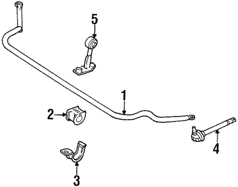 Stabilizer Bar & Components for 2000 Kia Sportage #1