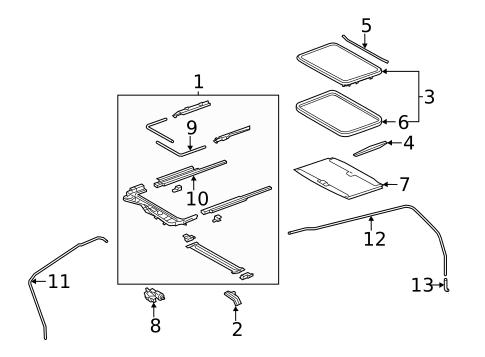 Sunroof for 2018 Toyota Sienna #0