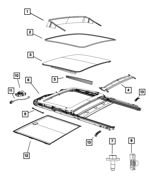 Sunroof for 2023 Dodge Durango #0