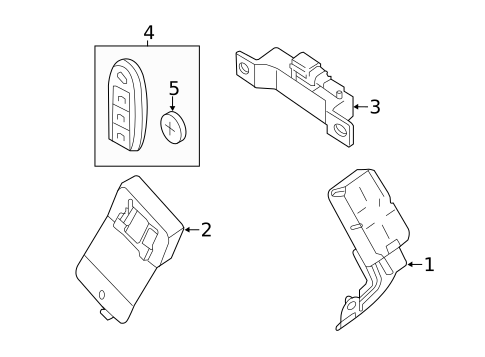 Keyless Entry Components for 2019 Nissan Pathfinder #0