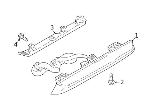 High Mounted Stop Lamp for 2021 Mazda CX-3 #0