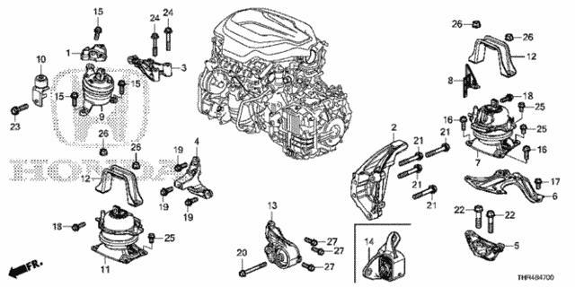 Engine Mounts for 2021 Honda Odyssey #0