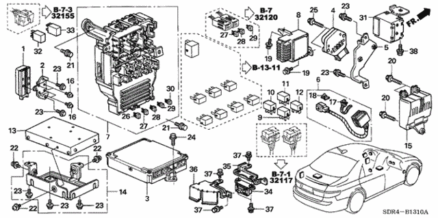 Control Unit (Cabin) (1) for 2007 Honda Accord #0