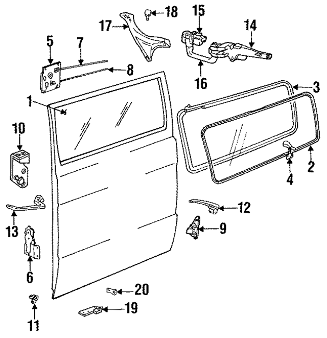 4354955 - Body: Weatherstrip for Mopar Image
