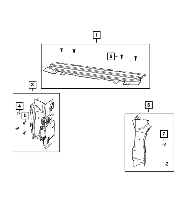 68292728AA - Cooling: Radiator Seal for Mopar Image