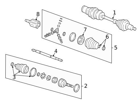 Drive Axles for 1999 Buick Park Avenue #0
