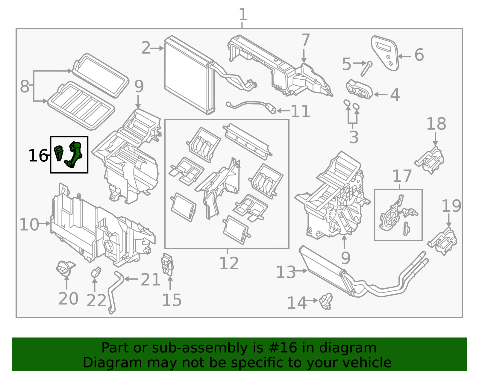 GHP9-61-A20 - HVAC Blend Door Link - 2014-2025 Mazda | Mazda Swag