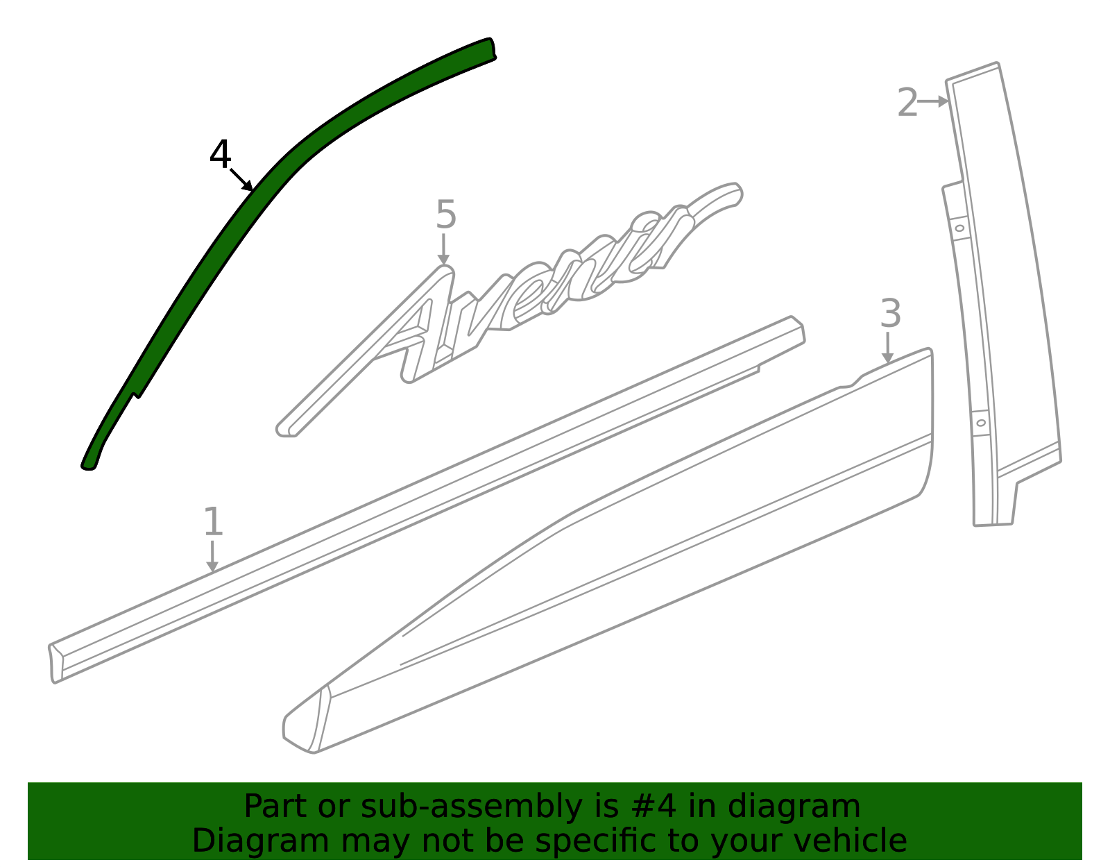 2024-2026 Buick Envista Upper Molding 42855925 GM | GMPartsDirect.com
