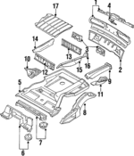 895813309A - Body: Rear Body Panel for Audi: Coupe Quattro Image