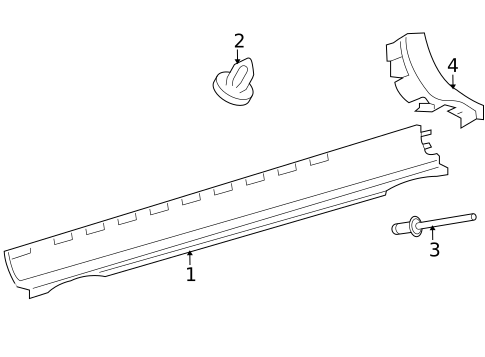 Exterior Trim - Pillars for 2005 Jaguar XK8 #1