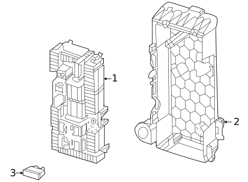 Fuse & Relay for 2021 Mercedes-Benz GLE350 #0