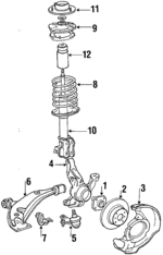 4813116820 - : Coil Spring for Toyota: Tercel Image