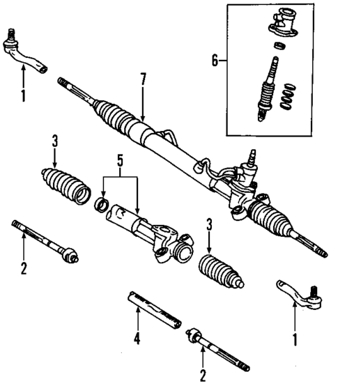Steering Gear & Linkage for 2004 Toyota Echo #3