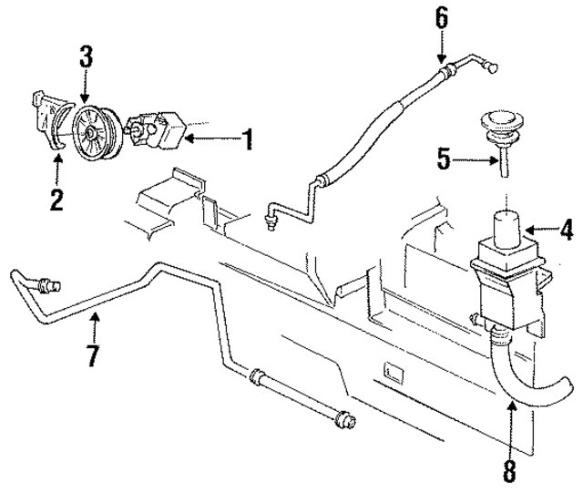 4695851 - Steering: Power Steering Return Hose for Mopar Image