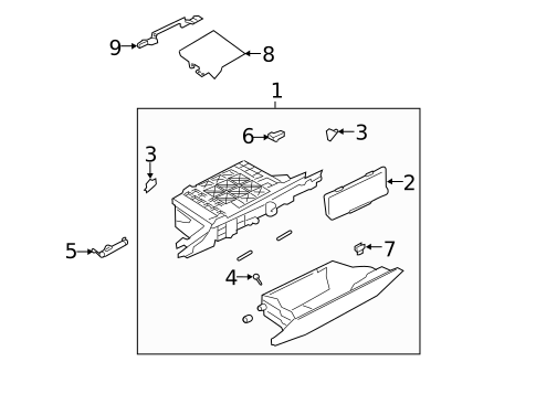 Glove Box for 2022 Land Rover Discovery Sport #1