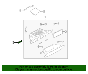 2019-2025 Land Rover Glove Box Support LR117750 | Land Rover OEM Parts