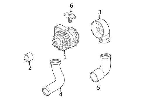 Alternator/Generator & Related Components for 2000 BMW 323Ci #0