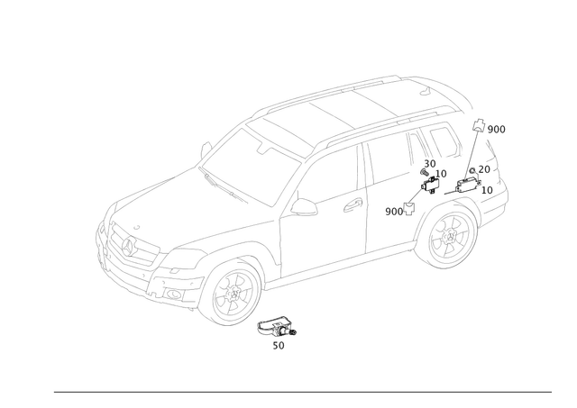 905003064 - Electrical Equipment and Instruments: Tire Pressure Sensor for Mercedes-Benz Image image