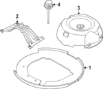 LR151472 - : Spare Carrier for Land Rover: Range Rover Sport Image