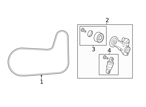Belts & Pulleys for 2018 Acura TLX #0