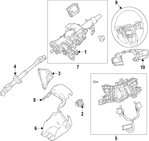 Steering Column for 2024 Lexus TX550h+ #0