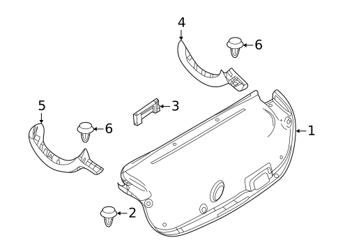 Interior Trim - Trunk for 2020 Mazda 3 #0