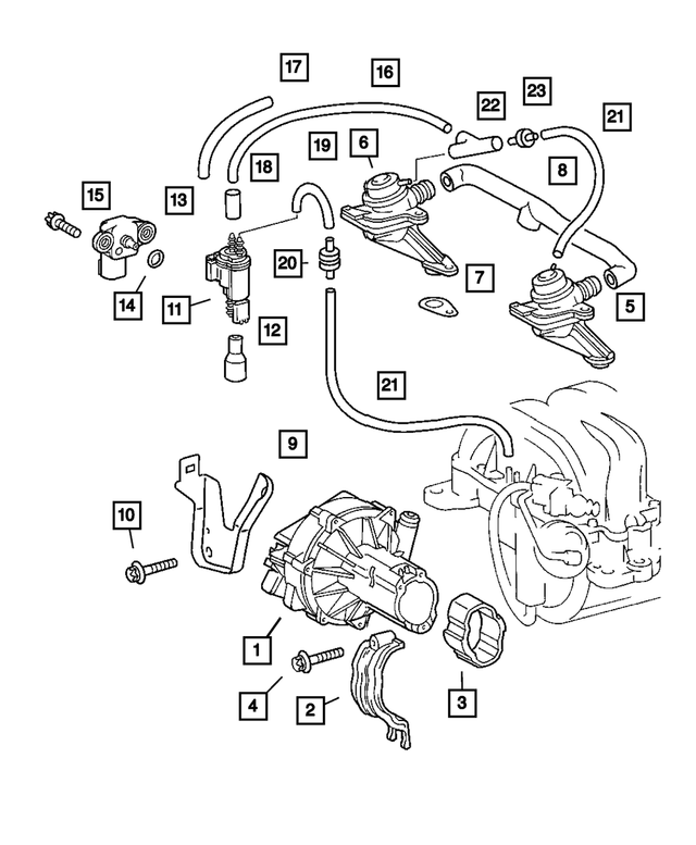 5096394AA - Engine 3.2L Single Over Head Cam 18 Valve V-6 [EGX]: Valve, Left for Mopar Image image