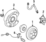 1244230812 - Brakes: Hub &amp; Rotor for Mercedes-Benz Image