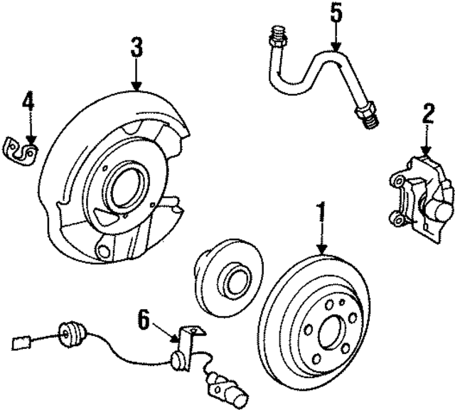 1245402017 - Brakes: ABS Wheel Speed Sensor for Mercedes-Benz Image