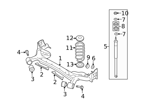 Rear Suspension for 2009 Suzuki SX4 #1