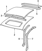 92850230202GRV - : Side Rail for Porsche: 928 Image