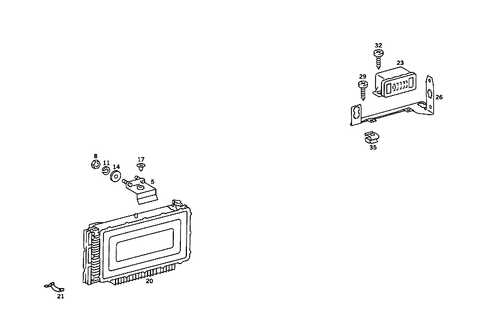Control Units for 1984 Mercedes-Benz 380SL #1